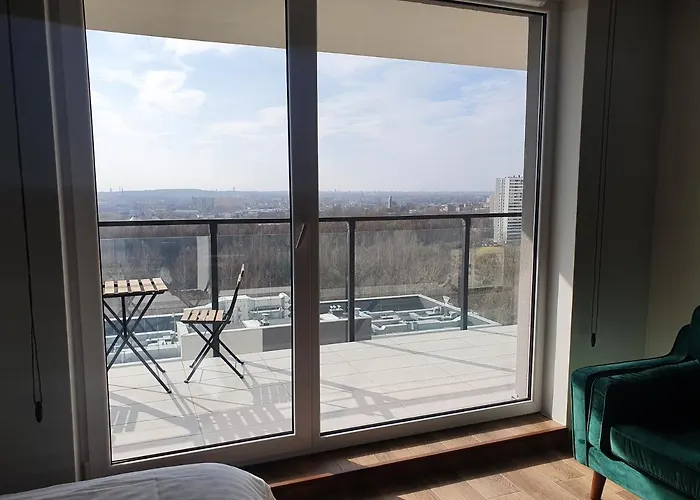 Διαμέρισμα W Chmurach- 15 Pietro Osiedle Tysiaclecia- Prywatny Parking- Wielki Taras Z Widokiem Na Zachod Slonca